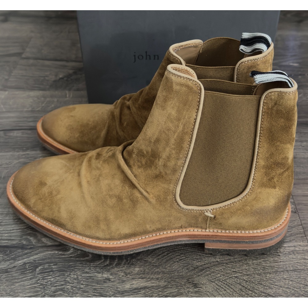 Men's John Varvatos Freeman Chelsea Boots Size 9 NEW Brownstone‎ F4222Z1